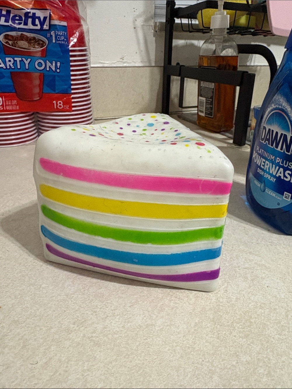 Smushmart rainbow cake